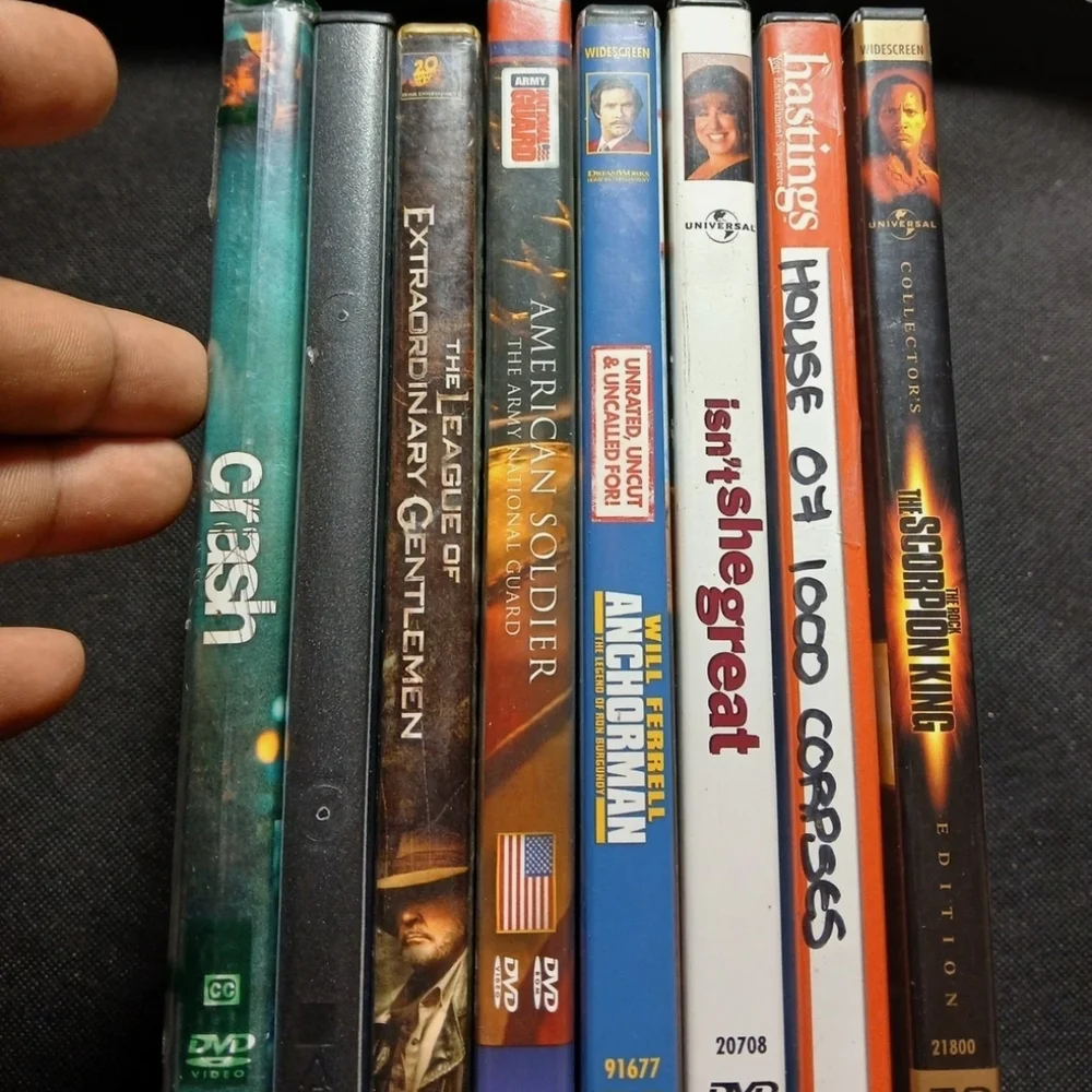 8 New and Used DVD Lot Mixed Genre Movies Whole Sale